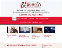 Tablet Screenshot of bostonpackandship.com